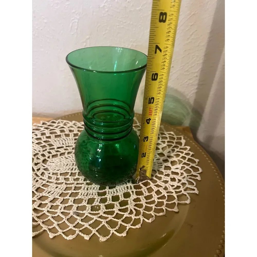 Anchor Hocking Green Vase